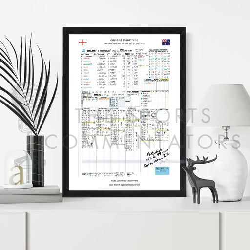 CRICKET England v Australia The Ashes Fifth Test The Oval London. July 27 to 31 2023. Andy Zaltzman Picture Frames