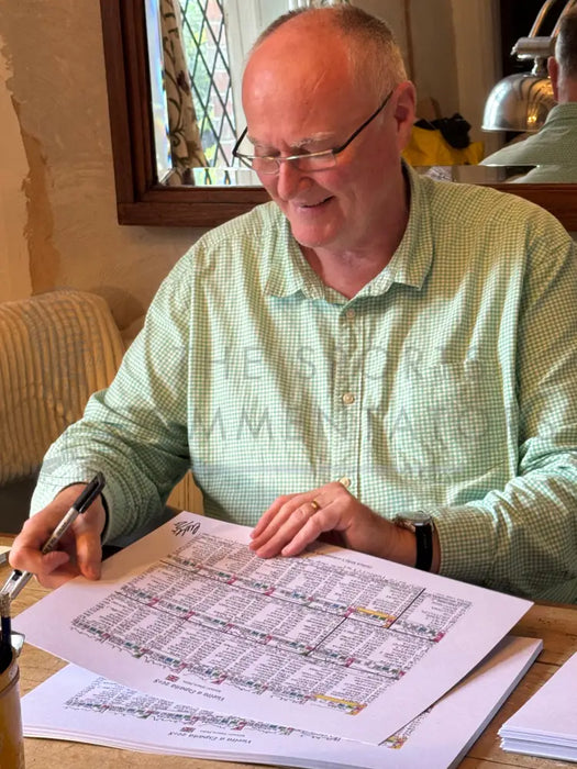 CYCLING *Limited Edition* Tour de France 2018. Won by Geraint Thomas. Carlton Kirby’s commentary notes (signed) A3