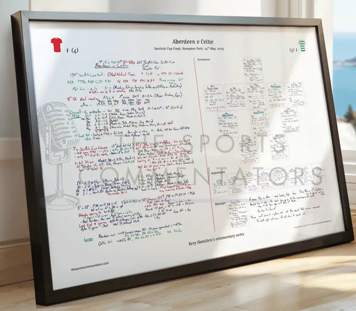 FOOTBALL Aberdeen v Celtic Scottish Cup Final. Hampden Park. 24 May 2025. Rory Hamilton. A2 Framed Print Picture Frames