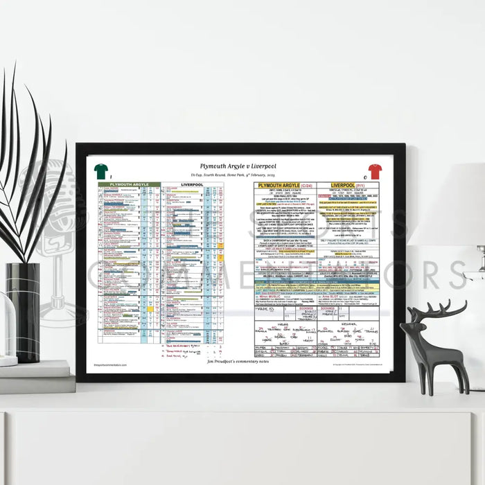 FOOTBALL Plymouth Argyle v Liverpool FA Cup Fourth Round Home Park 9 February 2025. Jim Proudfoot. Picture Frames