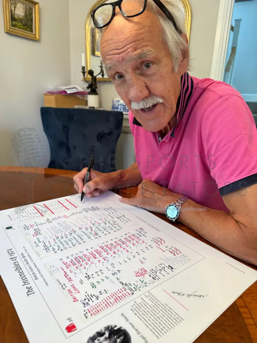 RUGBY UNION 1974 British Lions The Invincibles. Signed Limited Edition. Nigel Starmer-Smith. Picture Frames