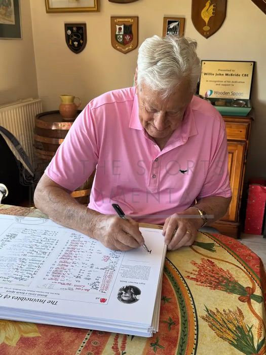 RUGBY UNION 1974 British Lions The Invincibles. Signed Limited Edition. Nigel Starmer-Smith. Picture Frames