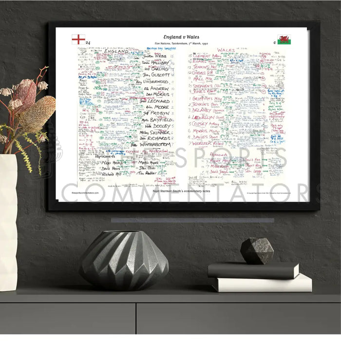 RUGBY UNION England v Wales Five Nations Twickenham London. March 7 1992. Nigel Starmer-Smith.