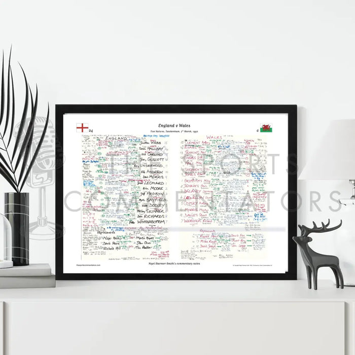 RUGBY UNION England v Wales Five Nations Twickenham London. March 7 1992. Nigel Starmer-Smith.