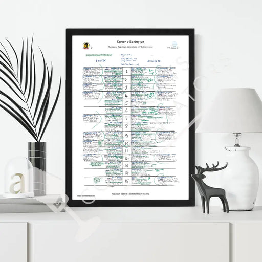 RUGBY UNION Exeter v Racing 92 Champions Cup Final Ashton Gate Bristol. 17 Oct 2020. Alastair Eykyn. Picture Frames