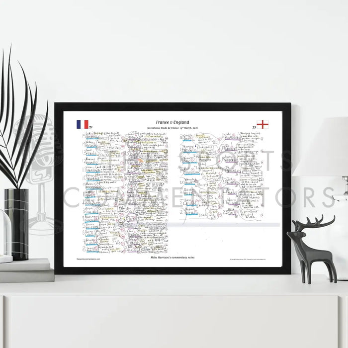 RUGBY UNION France v England Six Nations Stade de France 19 March 2016. Miles Harrison. Picture Frames