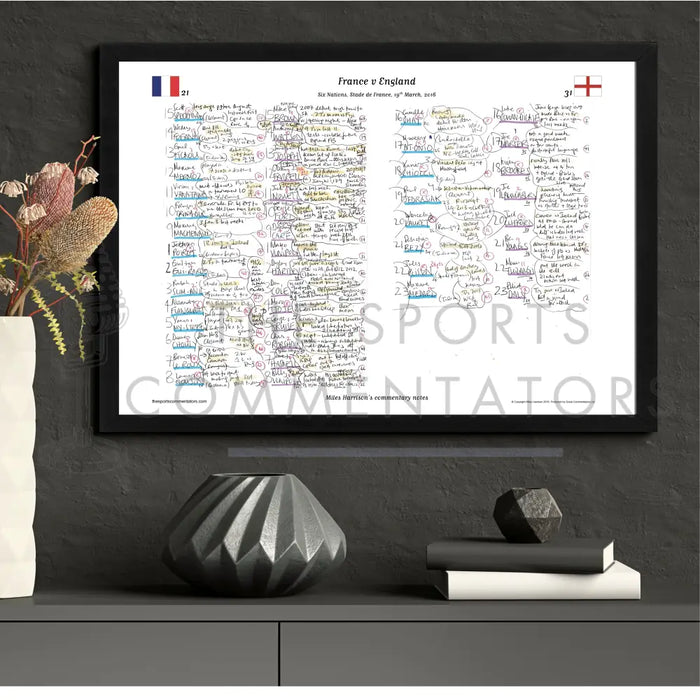 RUGBY UNION France v England Six Nations Stade de France 19 March 2016. Miles Harrison. Picture Frames