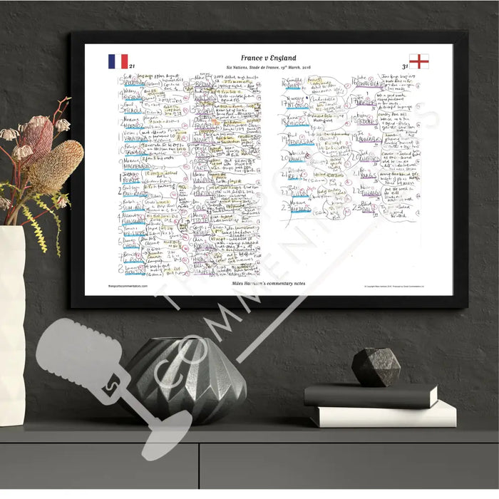 RUGBY UNION France v England Six Nations Stade de France 19 March 2016. Miles Harrison. Picture Frames