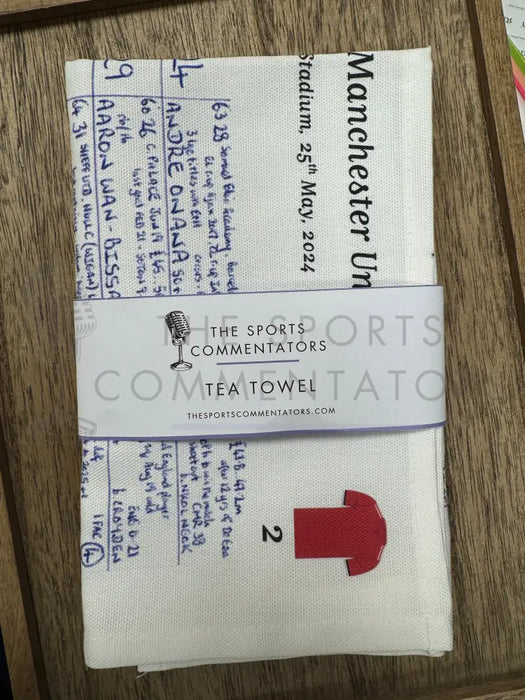 Tea Towel: FA Cup Final 2024 Manchester City v Manchester United. John Murray Tea Towel