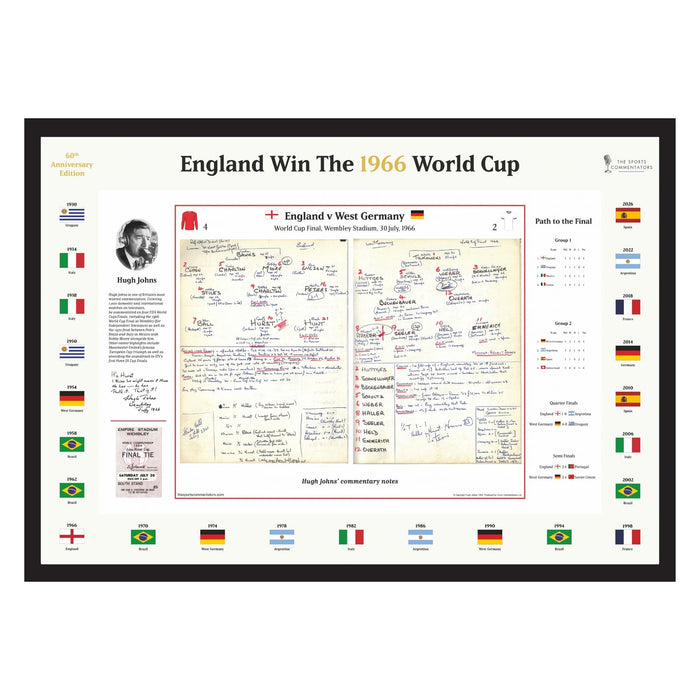 FOOTBALL England v Germany, World Cup Final, Wembley, July 30, 1966. Hugh Johns