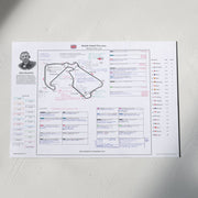 Formula 1 British Grand Prix Silverstone Circuit 7 July 2024. Harry Benjamin A3 (print only) *small typeface Picture