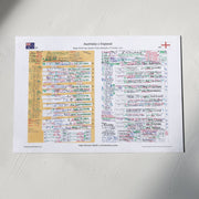 RUGBY UNION Australia v England Rugby World Cup Quarter Final Marseille. October 6 2007. Nigel Starmer-Smith. A3 Print
