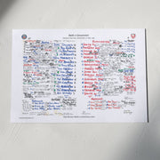 RUGBY UNION Bath v Gloucester Pilkington Cup Final Twickenham London. May 5 1990. Nigel Starmer-Smith. A3 Print Only
