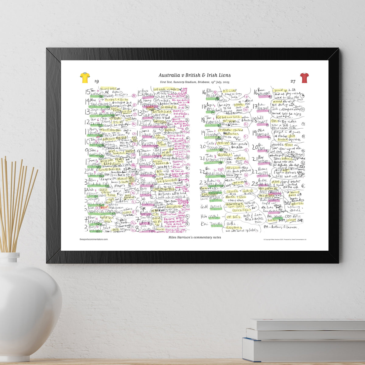 RUGBY UNION Australia v British & Irish Lions First Test Suncorp Stadium Brisbane. 19 July 2025. Miles Harrison.