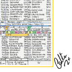 CYCLING *Limited Edition* Tour de France 2018. Won by Geraint Thomas. Carlton Kirby’s commentary notes (signed) A3