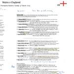 RUGBY UNION Wales v England Six Nations Principality Stadium. Cardiff. March 15 2025. Andrew Cotter.