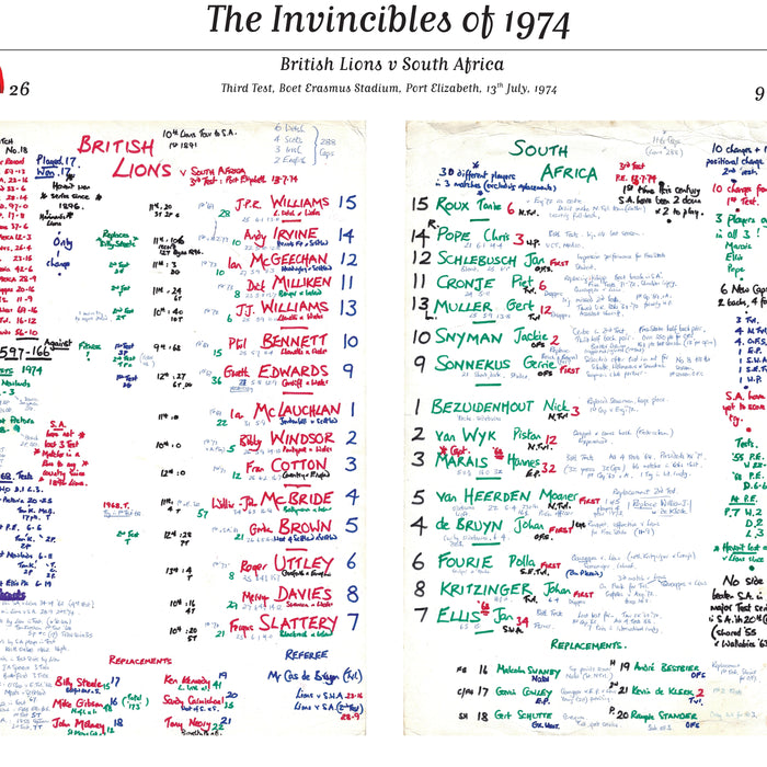 RUGBY UNION 1974 British Lions, The Invincibles. Signed Limited Edition. Nigel Starmer-Smith.