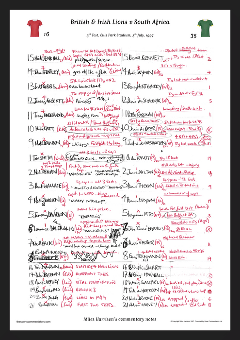 RUGBY UNION South Africa v British & Irish Lions, Lions Tour, 3rd Test, Ellis Park Stadium, Johannesburg. July 5, 1997. Miles Harrison.