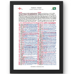 RUGBY UNION England v Ireland Six Nations Twickenham London. March 9 2024. Nick Mullins. Framed print