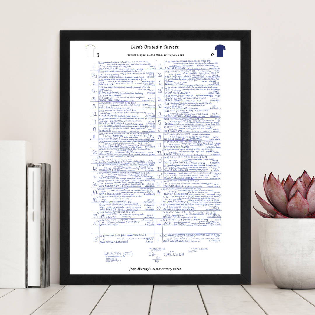FOOTBALL Leeds United v Chelsea Premier League Elland Road August 21 2022. John Murray. Picture Frames