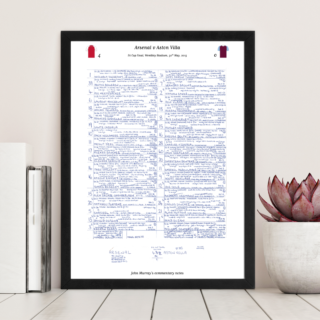 FOOTBALL Arsenal v Aston Villa FA Cup Final Wembley Stadium May 30 2015. John Murray. Picture Frames