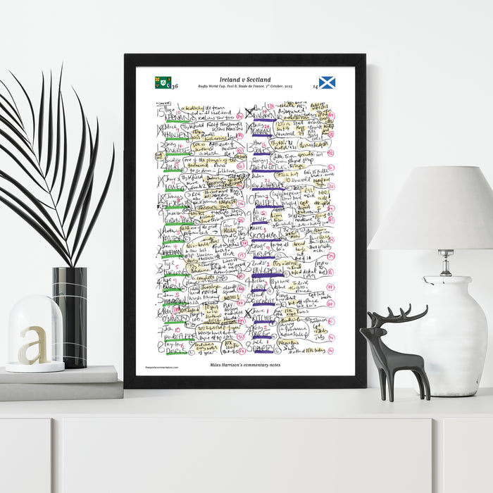 Ireland v Scotland, Rugby World Cup, Stade de France, 7 October,  2023. Miles Harrison