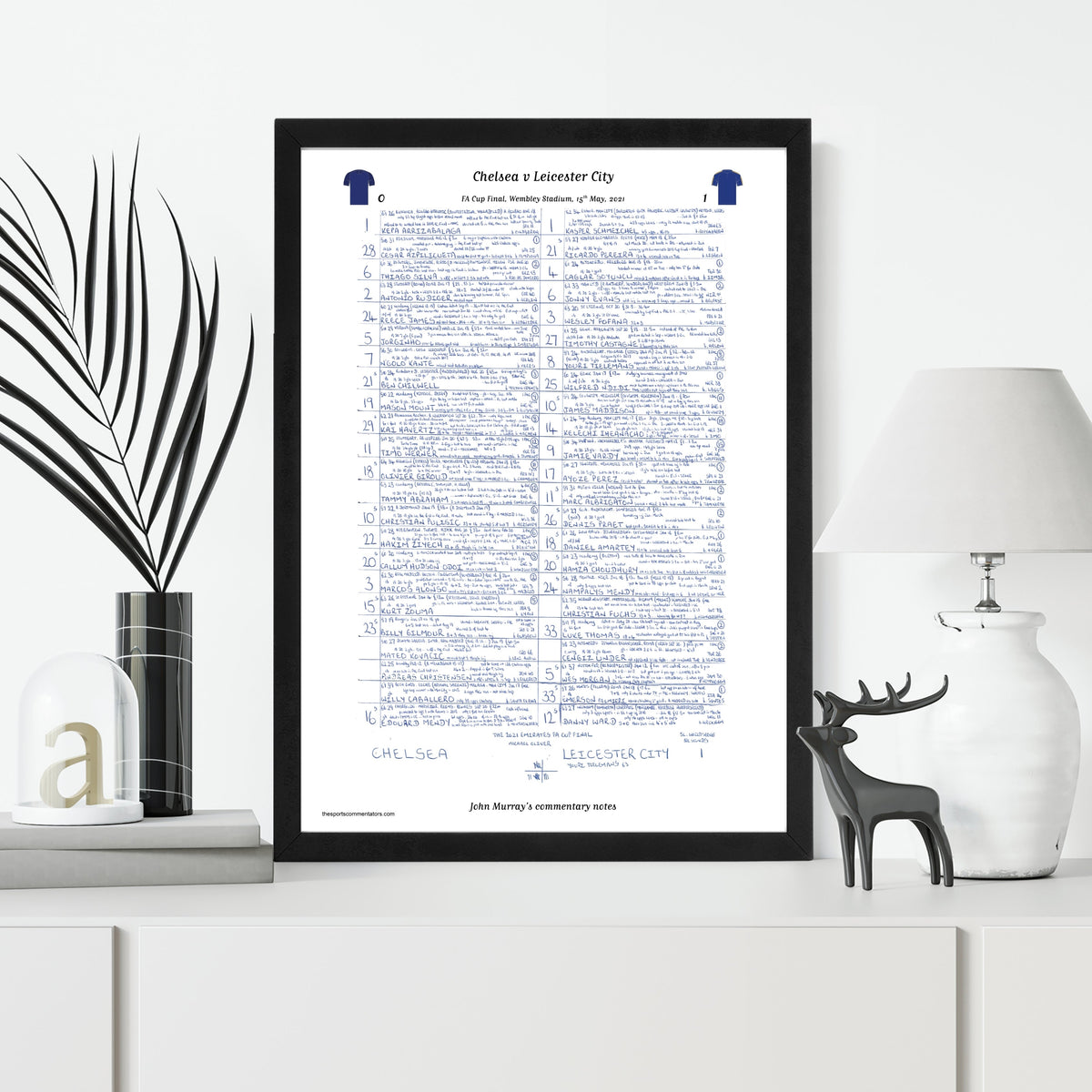 FOOTBALL Chelsea v Leicester City FA Cup Final Wembley Stadium May 15 2021. John Murray. Picture Frames