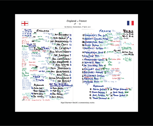 RUGBY UNION England v France, Six Nations, Twickenham, London. April 7, 2001. Nigel Starmer-Smith.