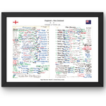 RUGBY UNION England v New Zealand Twickenham London. November 19 1983. Nigel Starmer-Smith. A3 Framed Print Picture