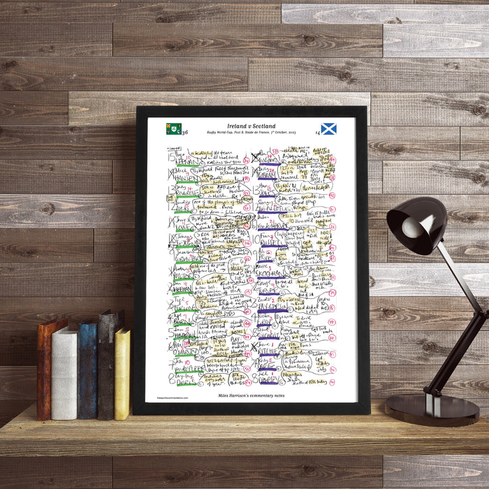 Ireland v Scotland, Rugby World Cup, Stade de France, 7 October,  2023. Miles Harrison
