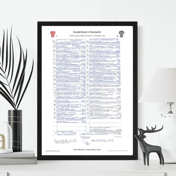 FOOTBALL Premier League. Sunderland v Newcastle United, Stadium of Light, 14 December, 2025. John Murray