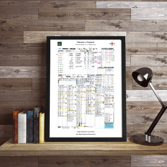 CRICKET Pakistan v England, First Test, Multan, Pakistan. October 7-11, 2024. Andy Zaltzman