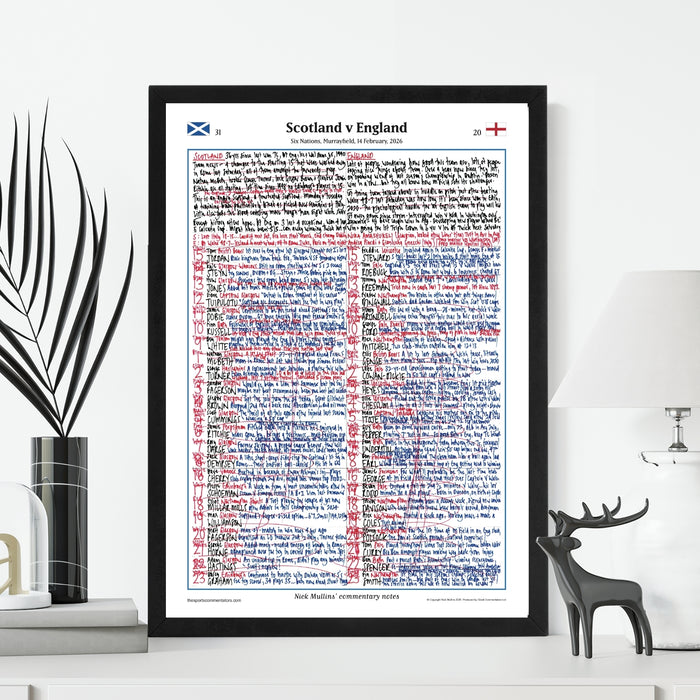 Rugby Union, Six Nations, Scotland v England, Murrayfield, 14 February, 2026. Nick Mullins.