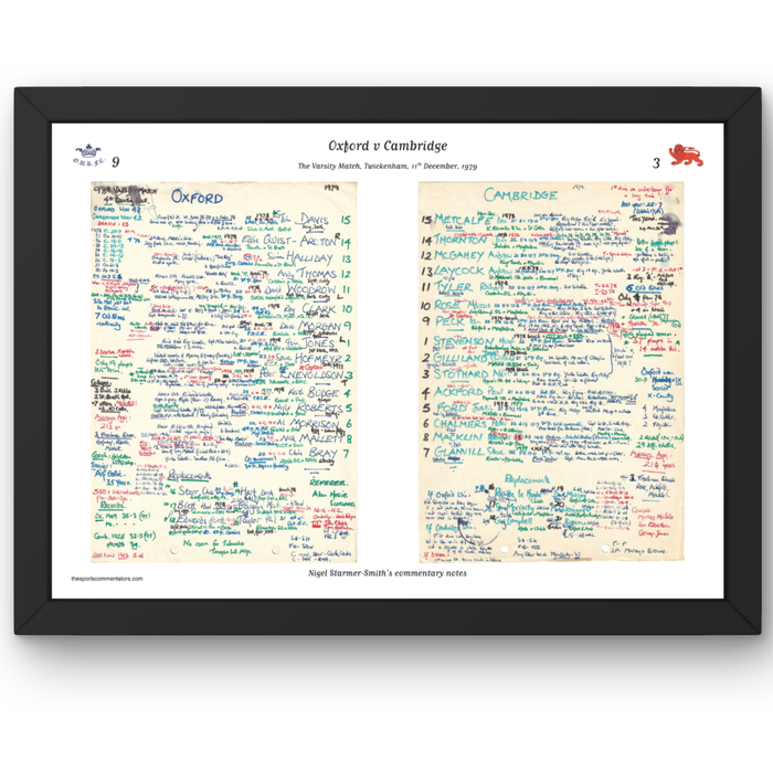 RUGBY UNION Oxford v Cambridge, Varsity Match, Twickenham, London. Dec 11, 1979. Nigel Starmer-Smith.