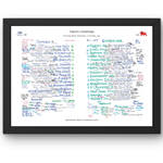 RUGBY UNION Oxford v Cambridge Varsity Match Twickenham London. Dec 11 1990. Nigel Starmer-Smith. A3 Framed Print