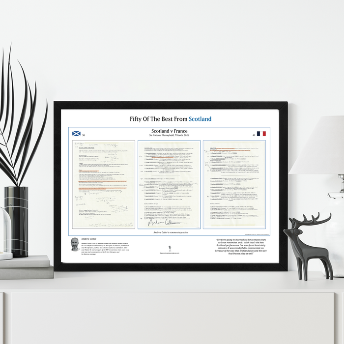 RUGBY UNION Scotland v France, Six Nations, Murrayfield. 7 March, 2026. Andrew Cotter.