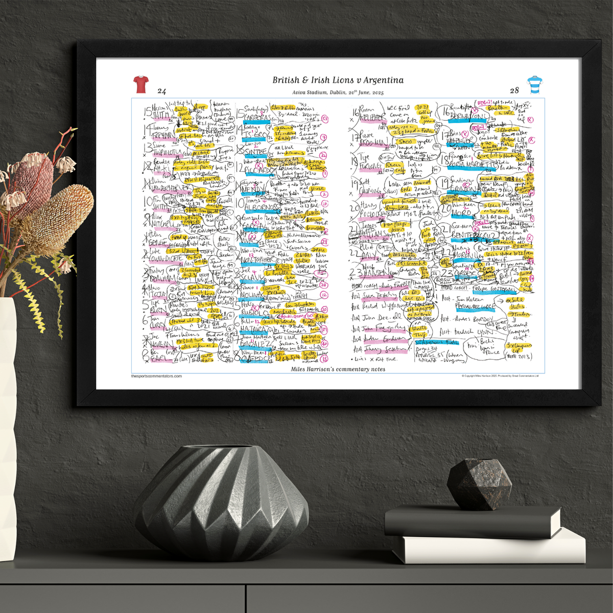 RUGBY UNION  British & Irish Lions v Argentina, Aviva Stadium, Dublin. 20 June, 2025. Miles Harrison.