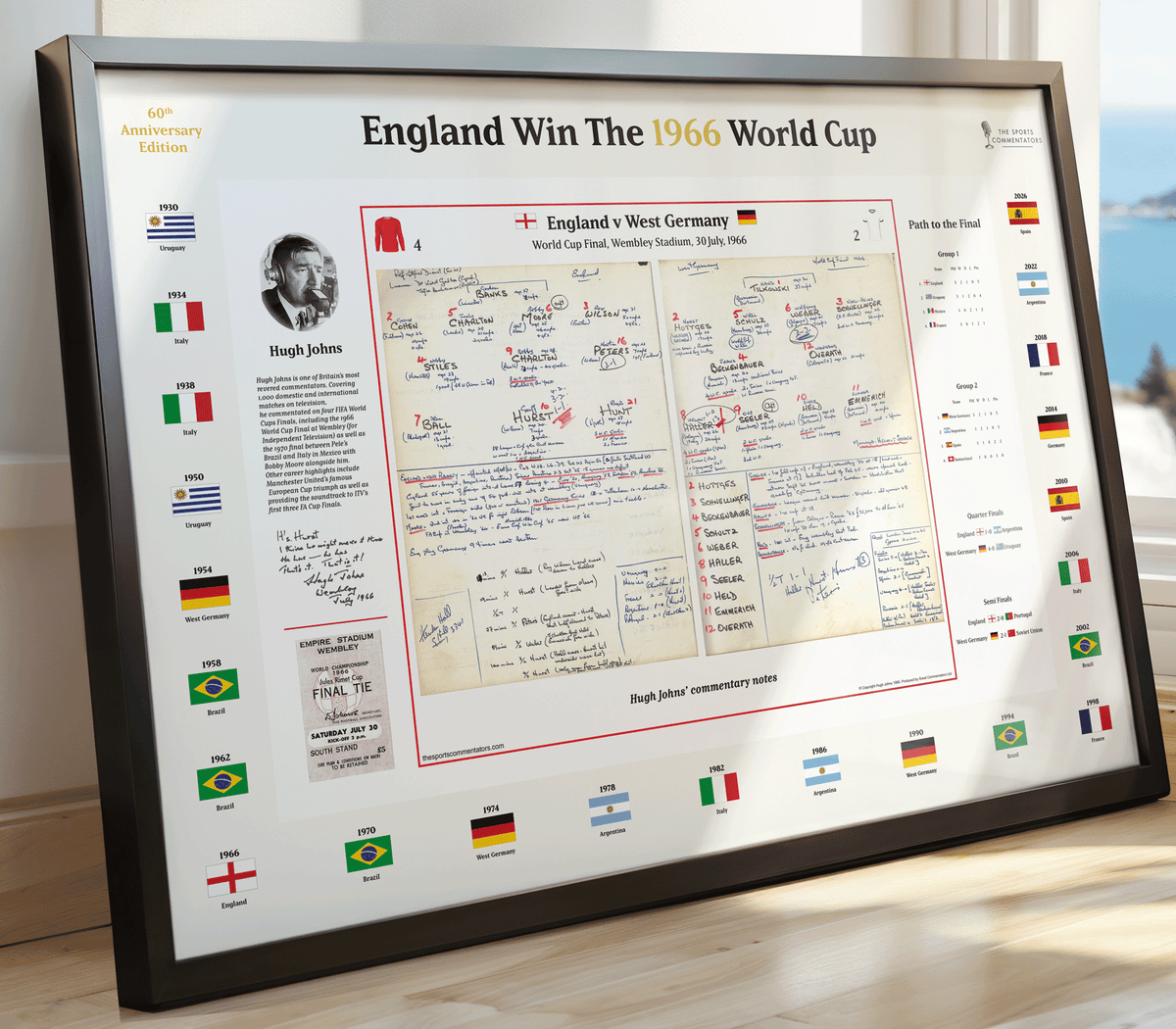 FOOTBALL England v Germany, World Cup Final, Wembley, July 30, 1966. Hugh Johns