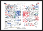 RUGBY UNION Bath v Gloucester Pilkington Cup Final Twickenham London. May 5 1990. Nigel Starmer-Smith. A3 Framed Print