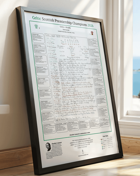 FOOTBALL Celtic win the Scottish Premiership, Celtic v Hearts, Celtic Park, 16 May, 2026. Alasdair Lamont