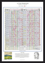 GOLF Nick Faldo wins The Open Championship St Andrews 19-22 July 1990. Peter Alliss A2 Framed Print Picture Frames
