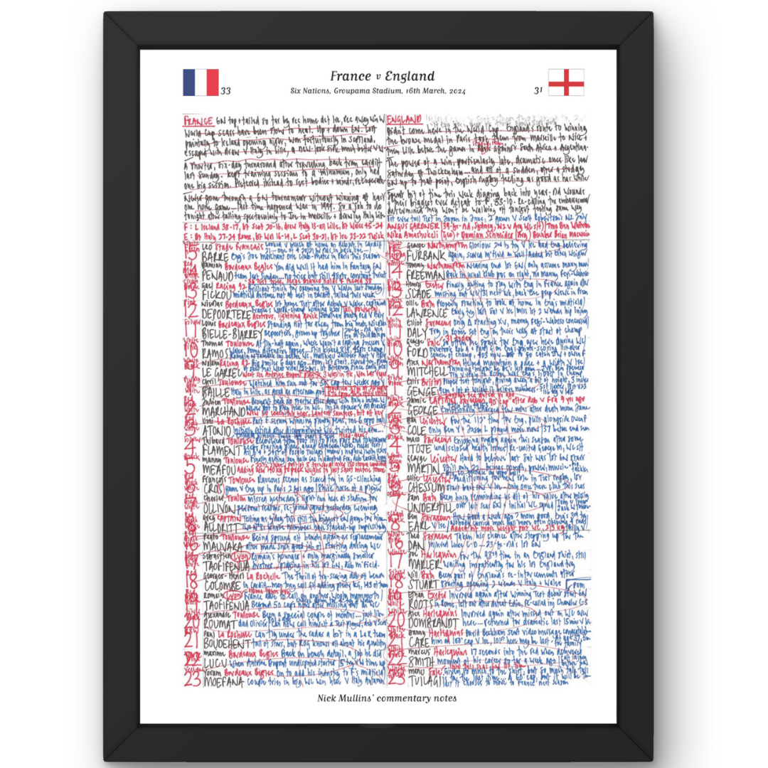 RUGBY UNION France v England Six Nations Groupama Stadium Lyon. March 16 2024. Nick Mullins.