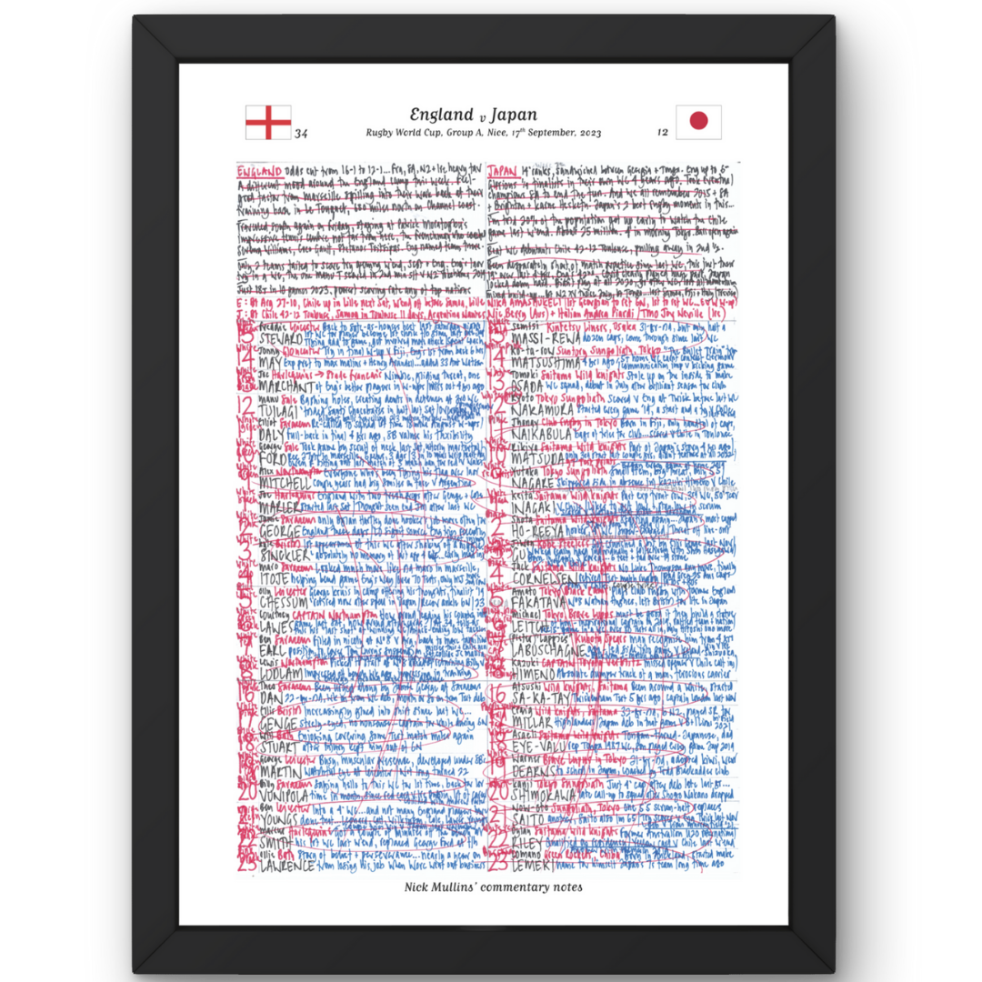 RUGBY UNION England v Japan Rugby World Cup Stade de Nice Nice. September 17 2023. Nick Mullins. Picture Frames