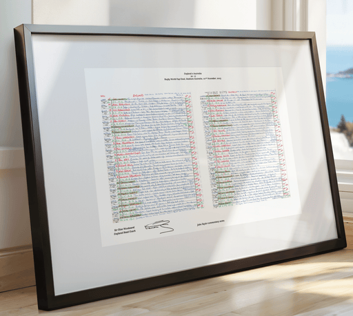 RUGBY UNION *Clive Woodward Signed Limited Edition* England v Australia Rugby World Cup Final Stadium Australia Sydney.