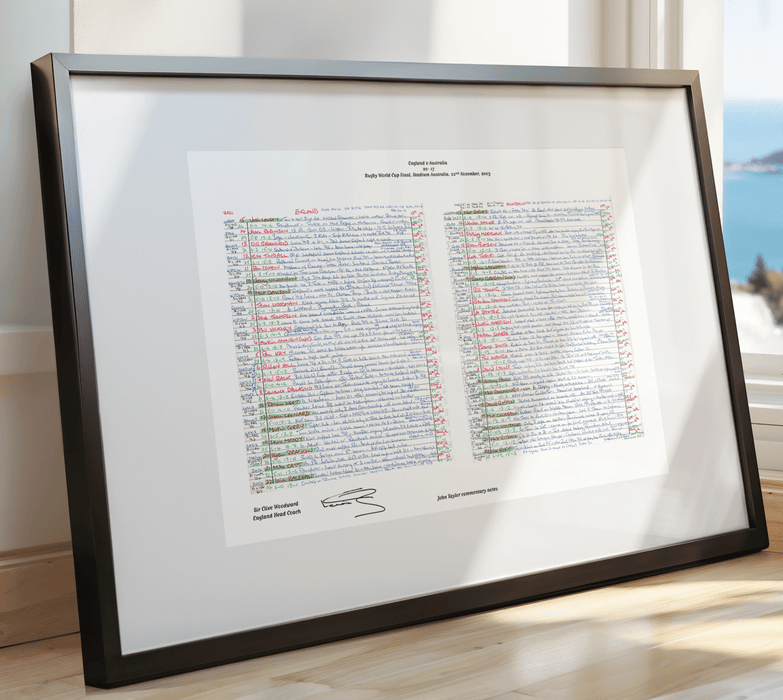 RUGBY UNION *Clive Woodward Signed Limited Edition* England v Australia Rugby World Cup Final Stadium Australia Sydney.