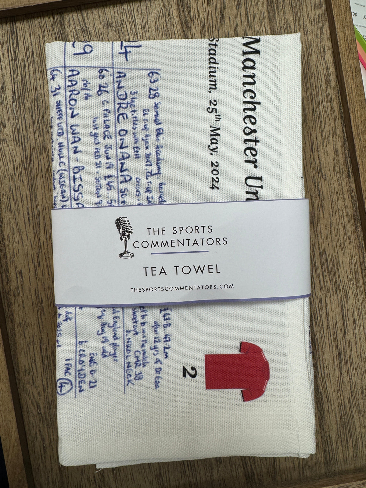Tea Towel: FA Cup Final 2024 Manchester City v Manchester United. John Murray Tea Towel