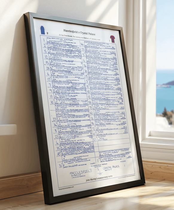 FOOTBALL FA Cup Macclesfield v Crystal Palace, The Leasing.com Stadium, 10 January, 2026. John Murray