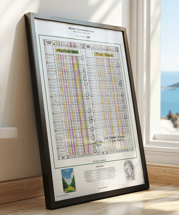 GOLF Tiger Woods wins the Masters Tournament, Augusta National, Georgia, 14 April, 2019. Peter Alliss.