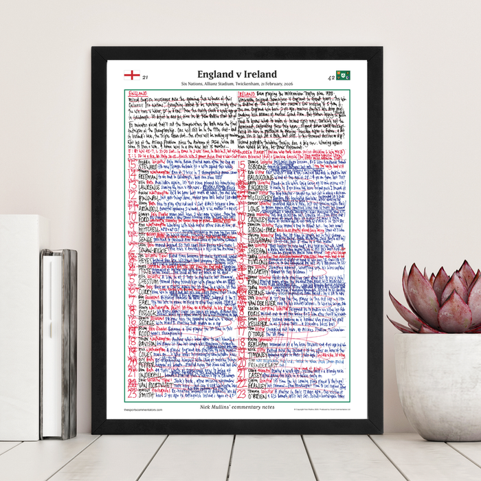 Rugby Union, Six Nations, England v Ireland, 21 February, 2026. Nick Mullins.