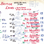 RUGBY UNION The Invincibles British & Irish Lions team Lions Tour Fourth Test Ellis Park Johannesburg. July 27 1974.